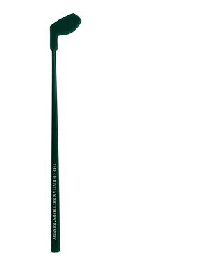 The Christian Brothers Brandy Swizzle Stick Golf Club Souvenir Green Plastic